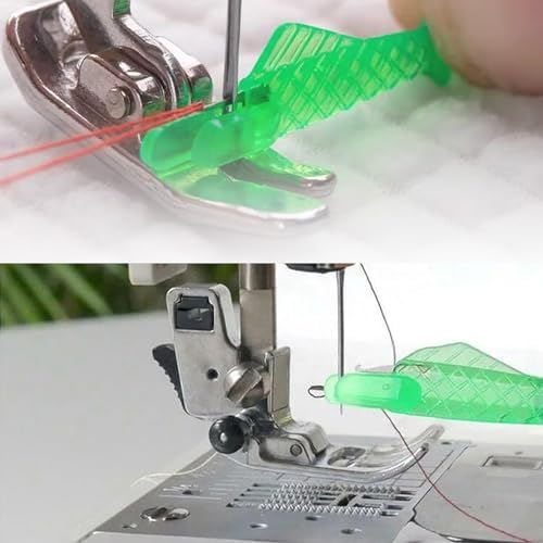 10 Pcs Fish Mouth Sewing Machine Needle Threader,2024 New Upgraded Automatic Sewing Needle Threader,Simple Needle Threader Tool,Quick Sewing Machine Cycle Simple Needle Threader Tool (Green)