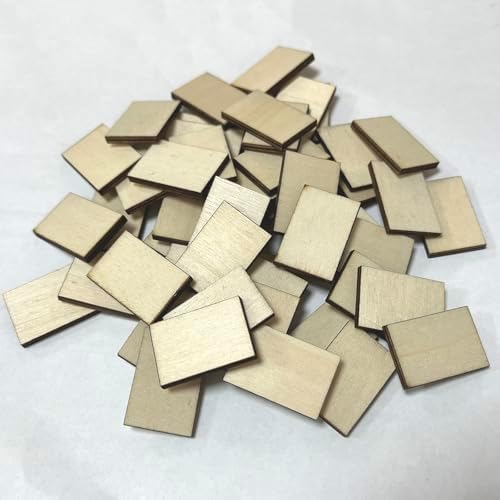 50 PCS Blank Mini Books, Tiny Wooden Book for Miniature Bookshelf, Miniature Books for Crafts, Miniature Dollhouse Accessories, Creating Your Own Mini Bookish Projects