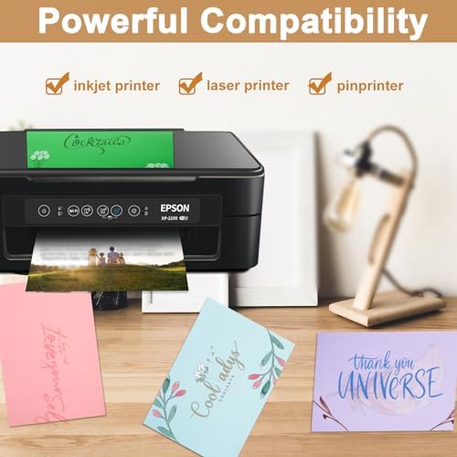 Silunkia 40 Sheets Colored Cardstock 8.3 x 11.7 Craft Paper 75lb