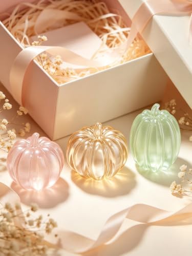 3 Mini Pumpkin Silicone Mold – Silicone Fruit Mold for Chocolate, Fondant, Candle, Resin & Cake Decor, 3D DIY Baking Tool for Parties & Gifts (Pumpkin)
