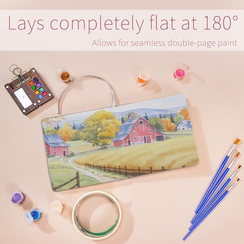 Vienrose Watercolor Sketchbook Journal 5.5x5.5 Inch 24 Sheets Brown