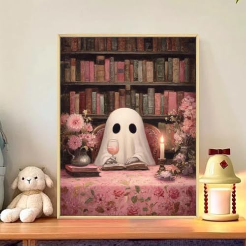 CRZMODE Halloween Paint by Numbers Kit for Adults, Ghost, 16x20 inch