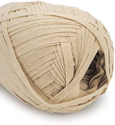 NICEEC 3 Skeins Kraft Paper Yarn 474yds/5.3oz - Beige
