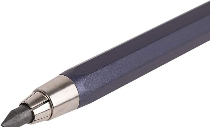 5.6mm Lead Holder Sketching Mechanical Pencil Retractable Drawing Charcoal Pencil Automatic Metal Sketch Pencil with Gift Box for Artists Beginners Engineers Graphing Crafting School Art Supplies