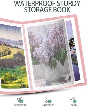 SXhyf A3 Diamond Painting Storage Book 16.5x12.1in for Display 60 Pages