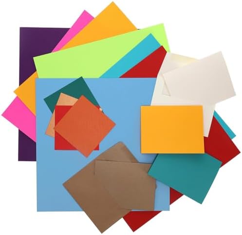 Accent Design Paper Accents Variety Pack, Essential Cardstock, 12x12 Inch, 72 Pack, 18 Colors, 65lb Cardstock, Scrapbooking, Card Making, and Rubber Stamping