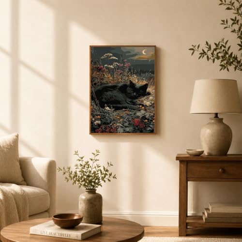 TELMOXA Cat Paint by Numbers Kit for Adults, 16x16 in