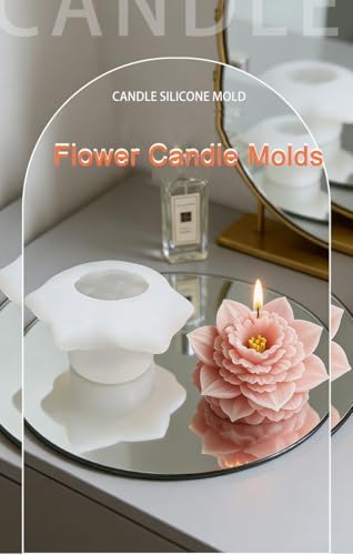 Konrisa Flower Resin Casting Molds for Candle Making, 3D Narcissus Candle Molds, Handmade Aromatherapy Candles Making Molds DIY Craft Supplies