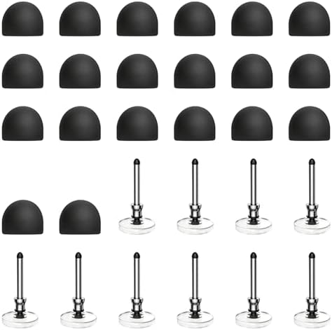 20 Rubber Tips+10 Transparent Disc Tips,High Precision