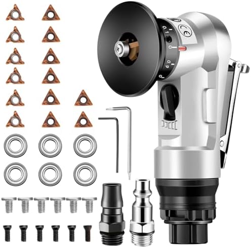 Pneumatic Chamfer Tool, 30000 RPM Air Chamfer Tool with 8C & 6R Blades