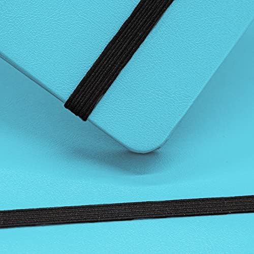 Hardcover Notebook Blank Journal Sketchbook for Drawing, Medium 5.5 by 8.4 Inch, 100 GSM Thick Paper (LightBlue, Plain)