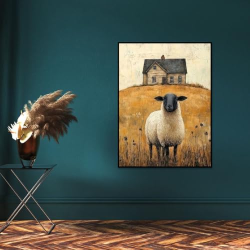 Sheep Diamond Art Kits for Adults, Diamond Painting for Beginner 5D DIY