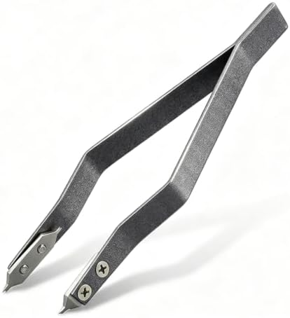 V Shaped Watch Spring Bar Tweezers, Aluminum Alloy Spring Bar Pliers Tool for Watch Band Adjustment & Strap Link Removal, Professional Watch Repair Accessories for Watchmakers