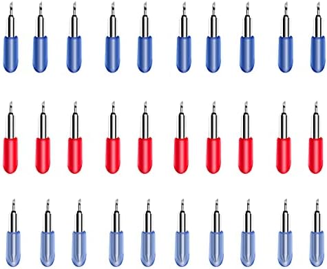 30 PCS Replacement Blades for Joy/Joy 2 and Joy Xtra Machine,Fine Point Blades Include 45° Standard Blades,30°Shallow Cutting Blades and 60° Deep Cutting Vinyl Fabric Blades