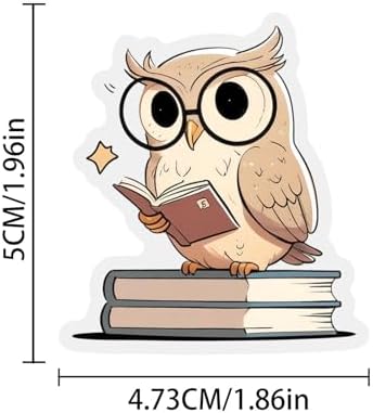 50 Pcs PET Clear Retro Reading Stickers - Book Lover Theme Waterproof Vinyl Decals for Laptops, Luggage, Literary Decor (Retro Reading)