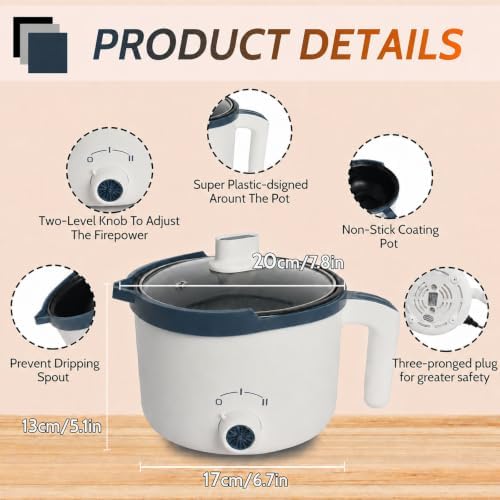 Podoy Wax Melting Pot for Candle Making, 1.8L Electric Candle Wax Melter