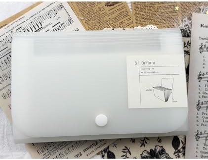 Expanding File Folder 13 Pocket Portable Organ File Bag Organizer Accordion for Stickers Washi Tapes Documents Papers School Office Supplies Receipt Bills, A6 Size