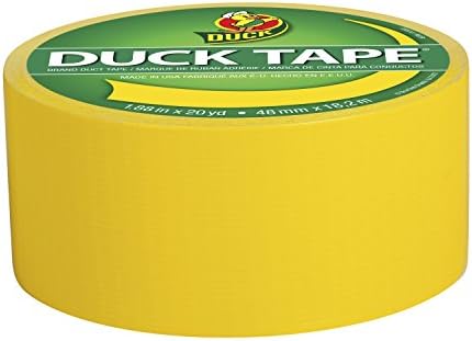 Duck 1304966 Tape, Yellow Sunburst, 1.88" x 20 Yards, Single Roll