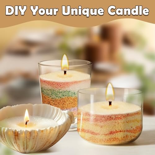 SCENTORINI Scented Candle Sand, 38.8 oz DIY Pearled Candle Kit 7 Scents