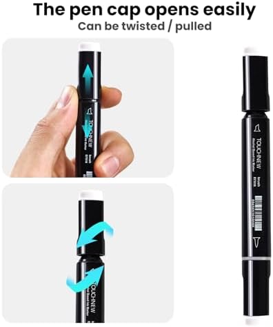 13Pcs Alcohol Markers Pure Color Series,Black Pen Barrel Dual Tip Soft Art Solid Color Markers Set for Adults Beginner Drawing Sketching (Skin Tone)