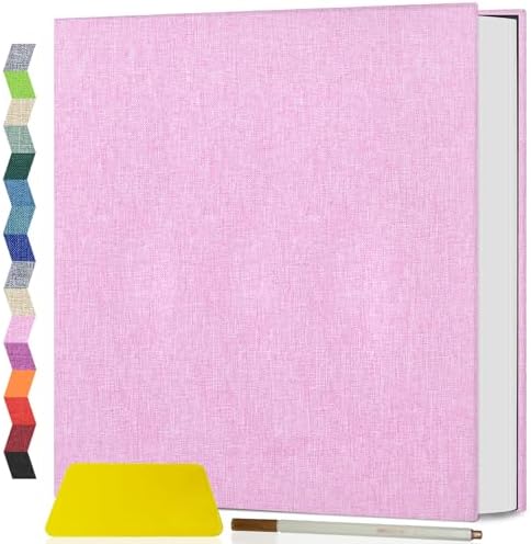 Popotop Photo Album Self Adhesive Scrapbook Album for 4x6 5x7 8x10 Pictures DIY Photo Book as Scrapbooking Supplies Kits, Birthday Gifts for Women Mom Wedding Baby Family Travel