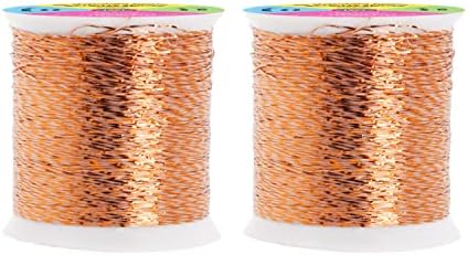 Mandala Crafts Metallic Copper Embroidery Floss for Sewing, 218 Yard Spool