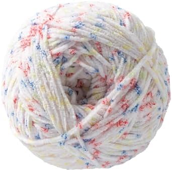 Loops & Threads Skinny Chenille Multi Yarn - Yarn for Knitting, Crochet, Weaving, and Arts & Crafts - Toucan Multi, Polyester, 7.7 oz