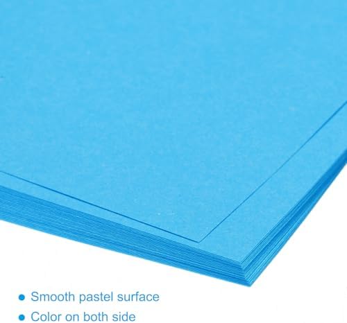 MECCANIXITY 50 Sheet Origami Paper Double Sided Aquamarine Blue 5.5x5.5 Inch Square Sheet for Art Craft Project, Beginners, Gifts Decor