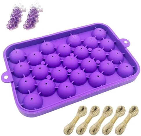 Silicone Soap Molds, DIY Grape Soap Making Kit for Beginners, Grape Soap Molds for Gift, Home Decor (Without Soaps)