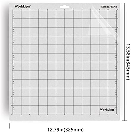 WORKLION Cutting-Mat 12x12 for Silhouette Cameo: (3 Mats - StandardGrip, LightGrip, StrongGrip) Variety Adhesive Sticky Durable Non-Slip Craft Replacement Mats for Silhouette Cameo 4/3/2/1
