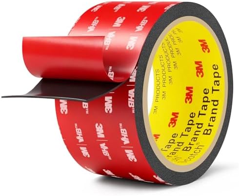 3M Double Sided Tape Heavy Duty 2in x 10ft, Removable Mounting Tape