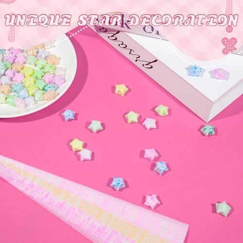 Wowagoga 840 Sheets Luminous Origami Star Paper Strip