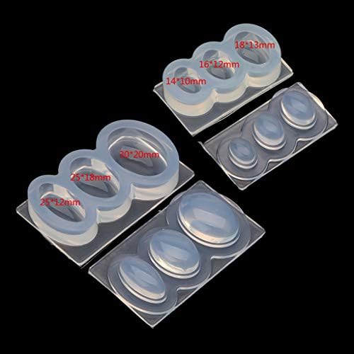 Ellipses Soap 6-Cavity Mold UV Epoxy Resin, I