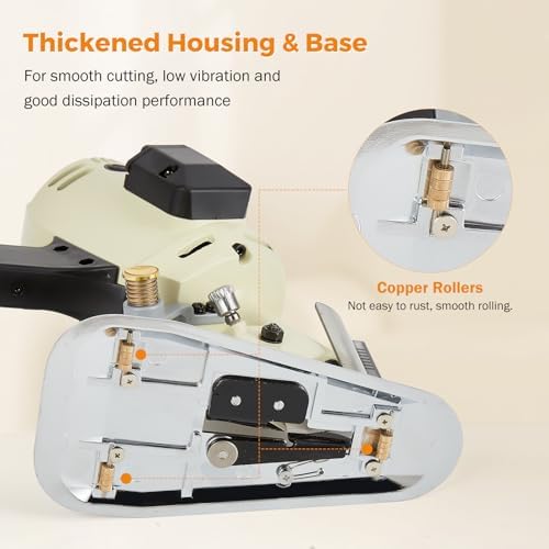 BEAMNOVA Electric Rotary Cutter for Fabric, Cloth Cutting Machine