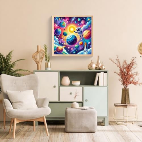 Aestalrcus Paint by Numbers Kit for Adults Space Paint by Numbers for Adult