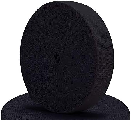 Airisoer Elastic Bands for Sewing 1 Inch x 12 Yards, Black