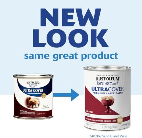 Rust-Oleum Painter's Touch Latex Brush-On Paint, Satin Claret Wine