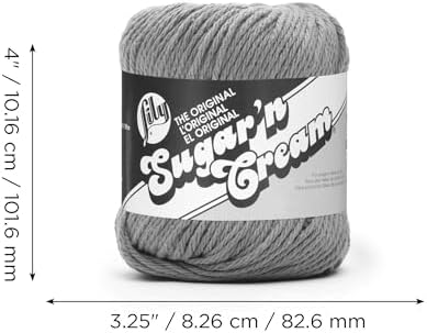 Lily Sugar'n Cream Cone Cotton Yarn for Dishcloths, Warm Brown