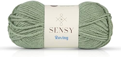 S Sensy Roving- Premium Acrylic&Wool Blend #5 Bulky Yarn Lily Pad 131 Yards