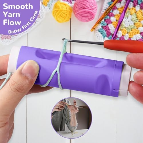 Crochet Loop Guide for Beginners, Crochet Holder with 6 Replaceable Sponges