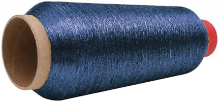 Mandala Crafts Metallic Navy Blue Embroidery Floss for Sewing, 3281 Yard Spool