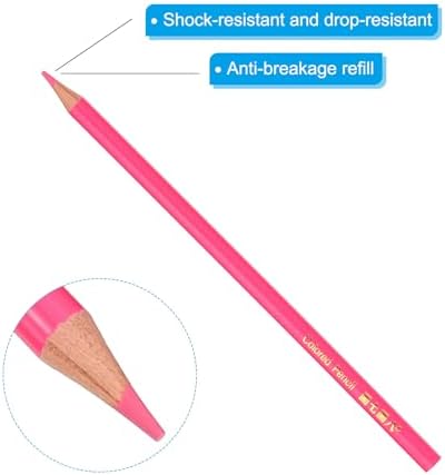 PATIKIL Pink Colored Pencils Set,6 Pcs Oil Color Pencils Wooden Coloring Drawing Pencil for Artists Art Painting