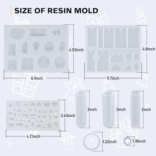 IGaiety Complete Resin Jewelry Making Kit with Silicone Molds for Beginners
