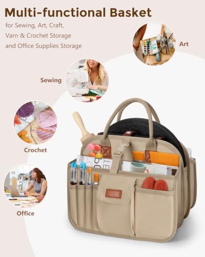 Pottery Tool Organizer Bag, Art Supply Studio Bag, Clay Tool Storage Caddy