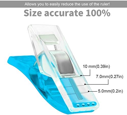 Yalis 100 Pcs Premium Sewing Clips Multipurpose Sewing Accessories Quilting Supplies Crafting Tools, Assorted 9 Bright Colors (A)