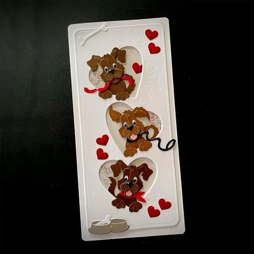 Patchwork Dogs Metal Cutting Dies for Card Making