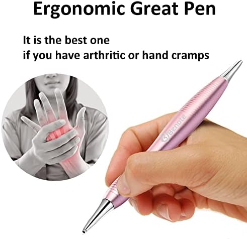 benote Diamond Art Painting Pen Accessories Tools, Metal Square and Round Tips Ergonomic Diamond Drill Pen Screw In Tip Multi Replacement Pen Heads for DP Cross Stitch - Rose Gold
