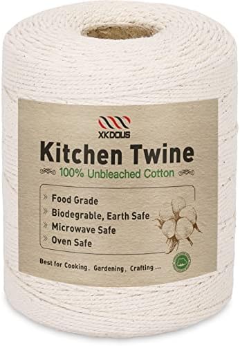 XKDOUS 1035ft Butchers Cooking Twine, 100% 2mm Cotton Kitchen Twine String
