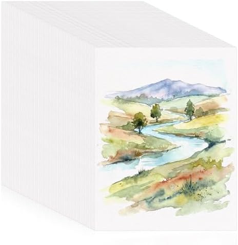 120 Sheets Watercolor Paper, 11 x 14 in, 140 Lb/300 GSM, Cold Press