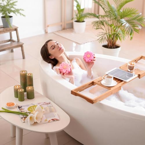 Silicone Soap Molds 3 Pack 6 Cavities Different Flower Shapes Silicone Mold for Handmade Soap Bath Bombs Lotion Bar Candle Chocolate Desserts Biscuit Pudding Teacake Jelly